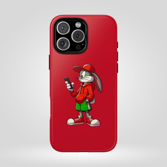 Bugs Bunny Cartoon Character Phone Case - Tough Cases Featuring Stylish Rabbit Design.