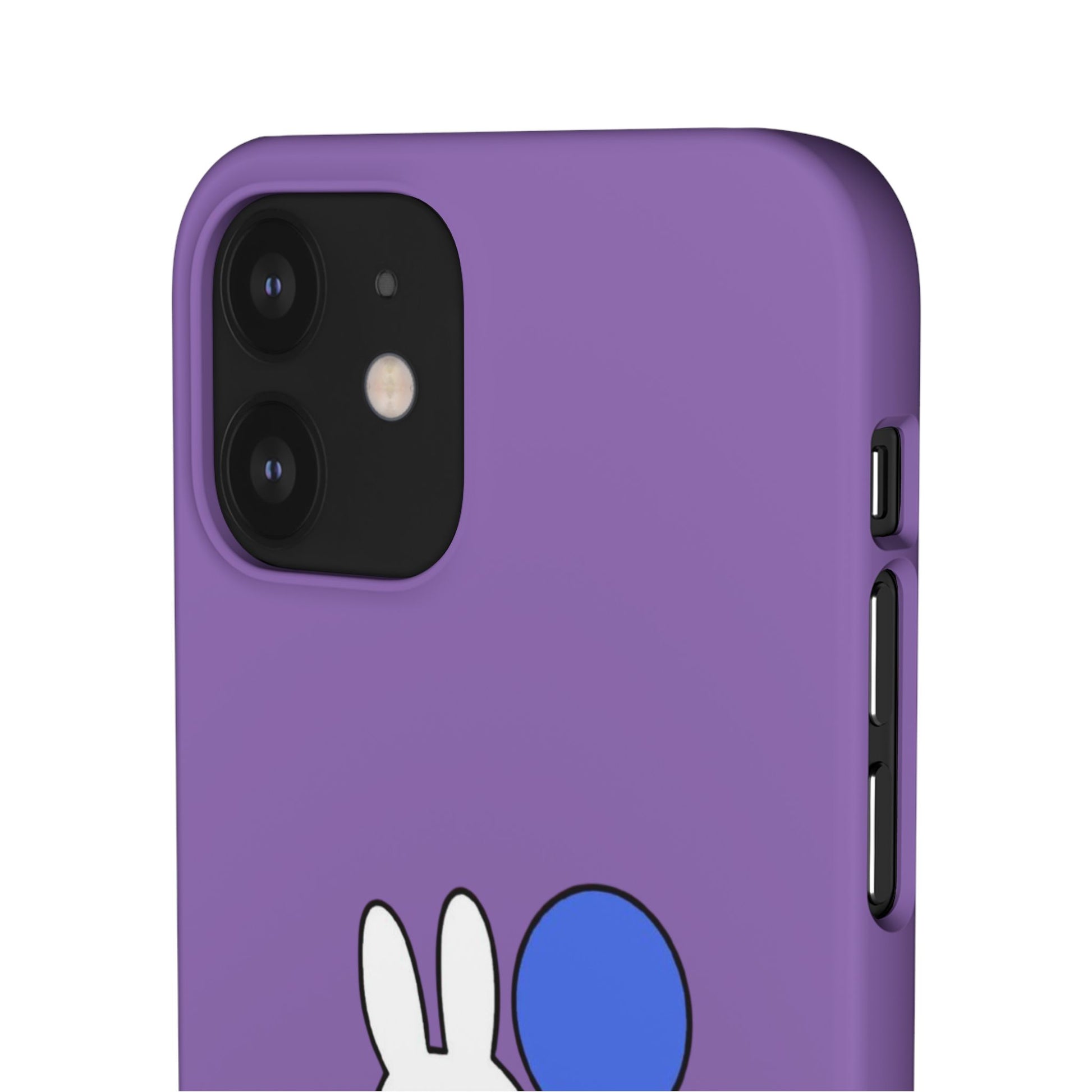 Miffy Phone Case, iPhone, Samsung Snap Case - Cartoon Fun Purple Phone Accessory for Kids and Adults - Roe Creation