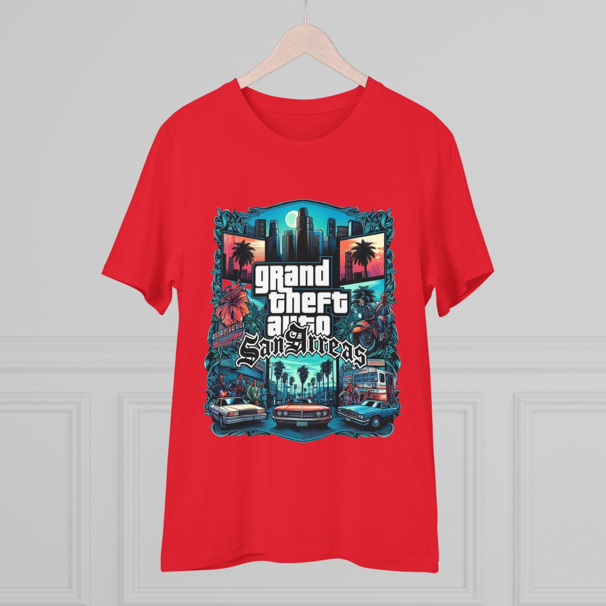 Retro GTA-Inspired Unisex T-Shirt, Gamer Gift, Casual Wear, Streetwear, Urban Style, Cool Graphic Tee - Roe Creation