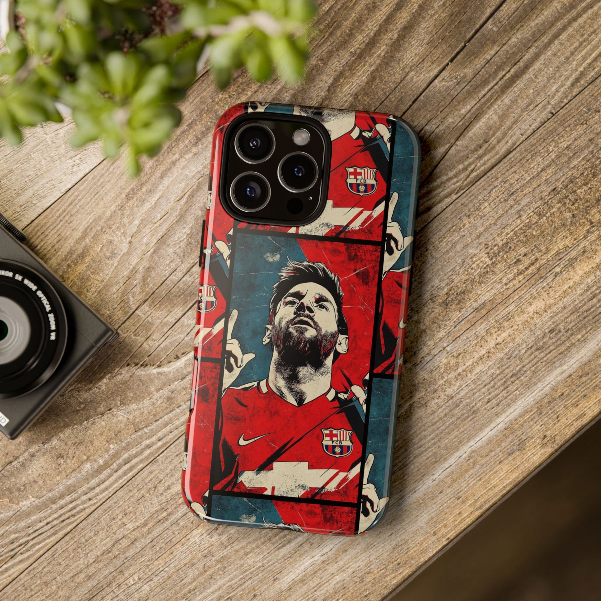 Lionel Messi Tough Phone Case - Messi Illustration for Fans - Roe Creation