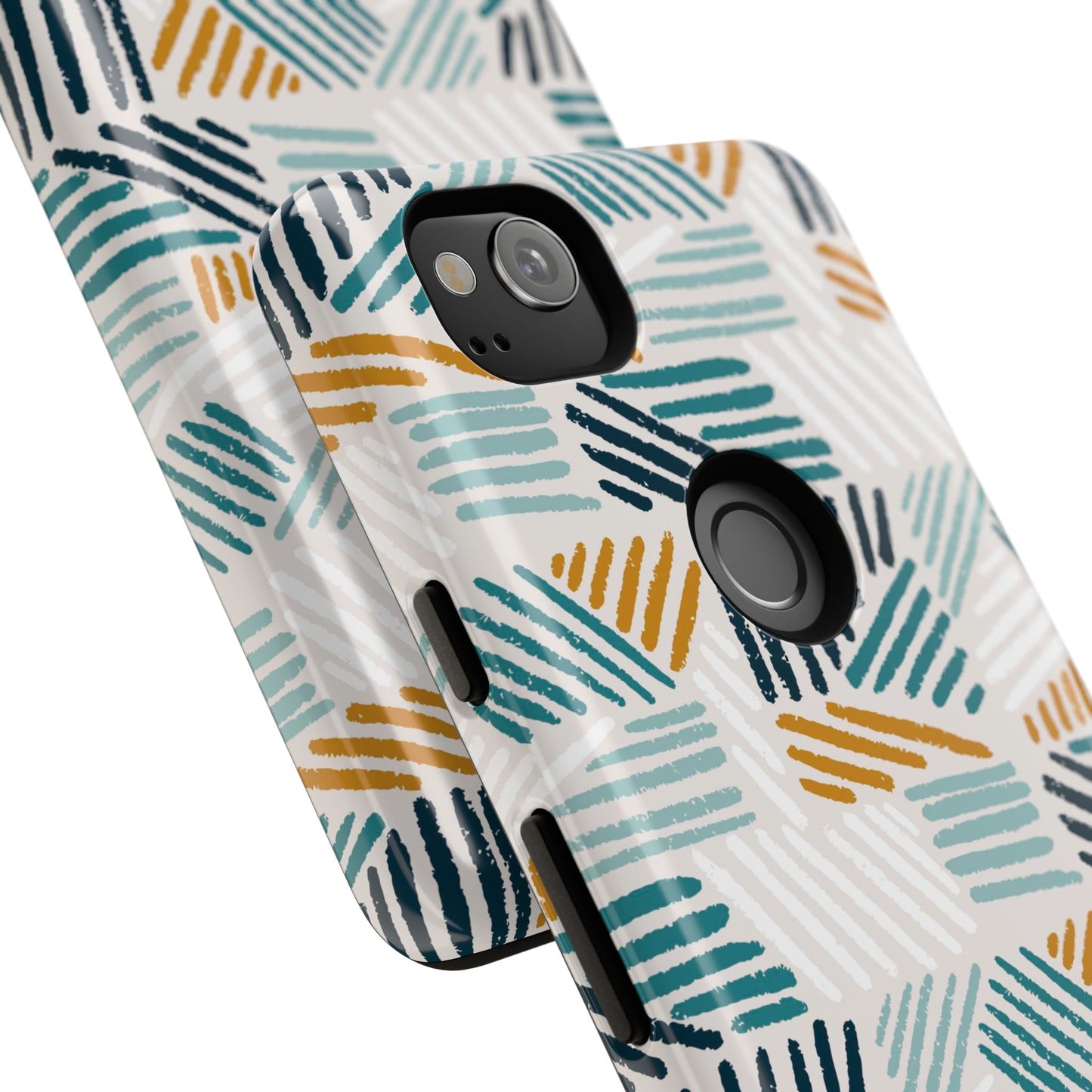 Stylish Tough Phone Case with Geometric Design