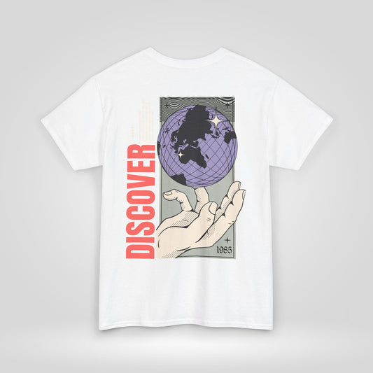Discover Unisex Heavy Cotton Tee - Inspirational Global Design