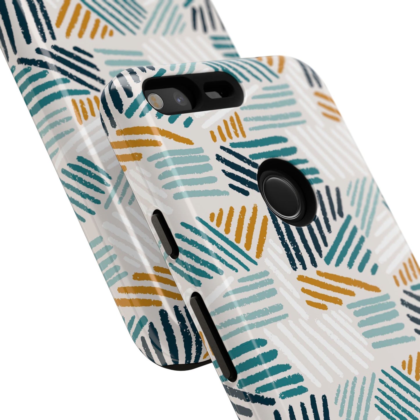 Stylish Tough Phone Case with Geometric Design