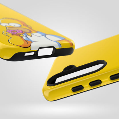 Homer Simpson Phone Case - iPhone, Samsung, Unique Protection for Fans, Cartoon Phone Cover, Gift for Simpsons Lovers, Durable Tough Case