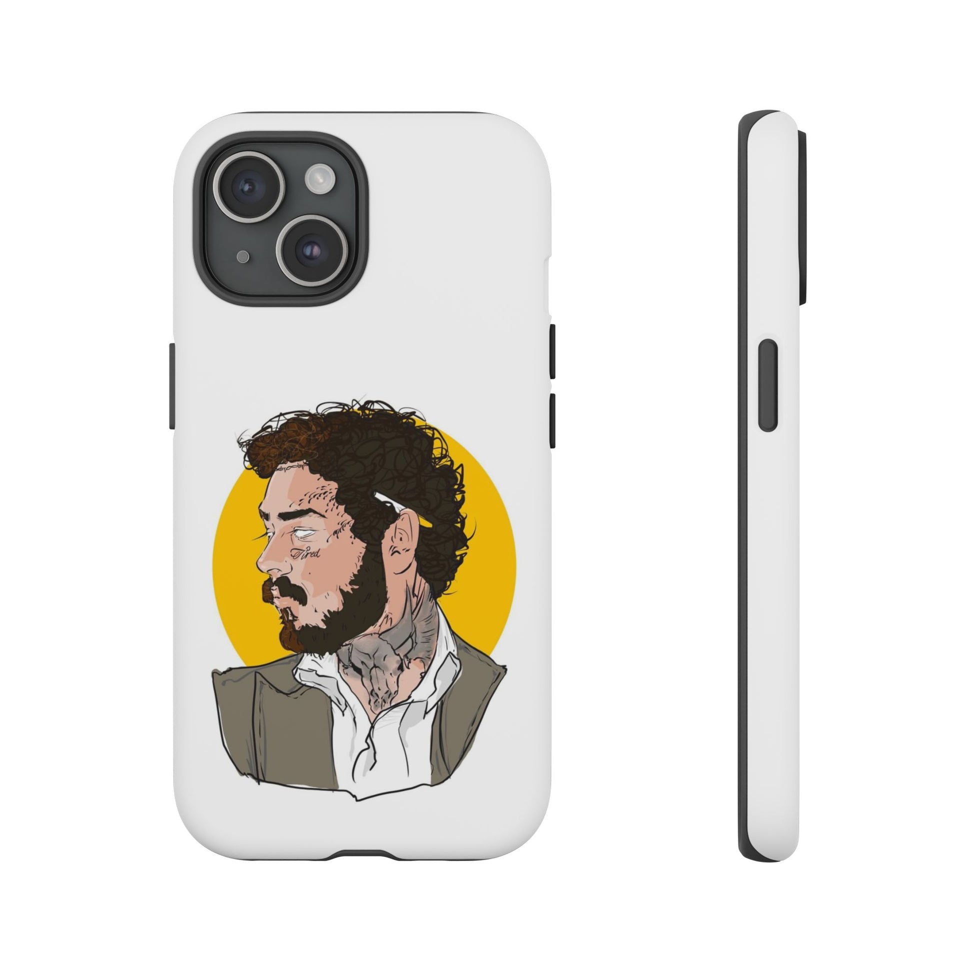 Post Malone iPhone Case - Tough Cases with Unique Illustration Design - Roe Creation