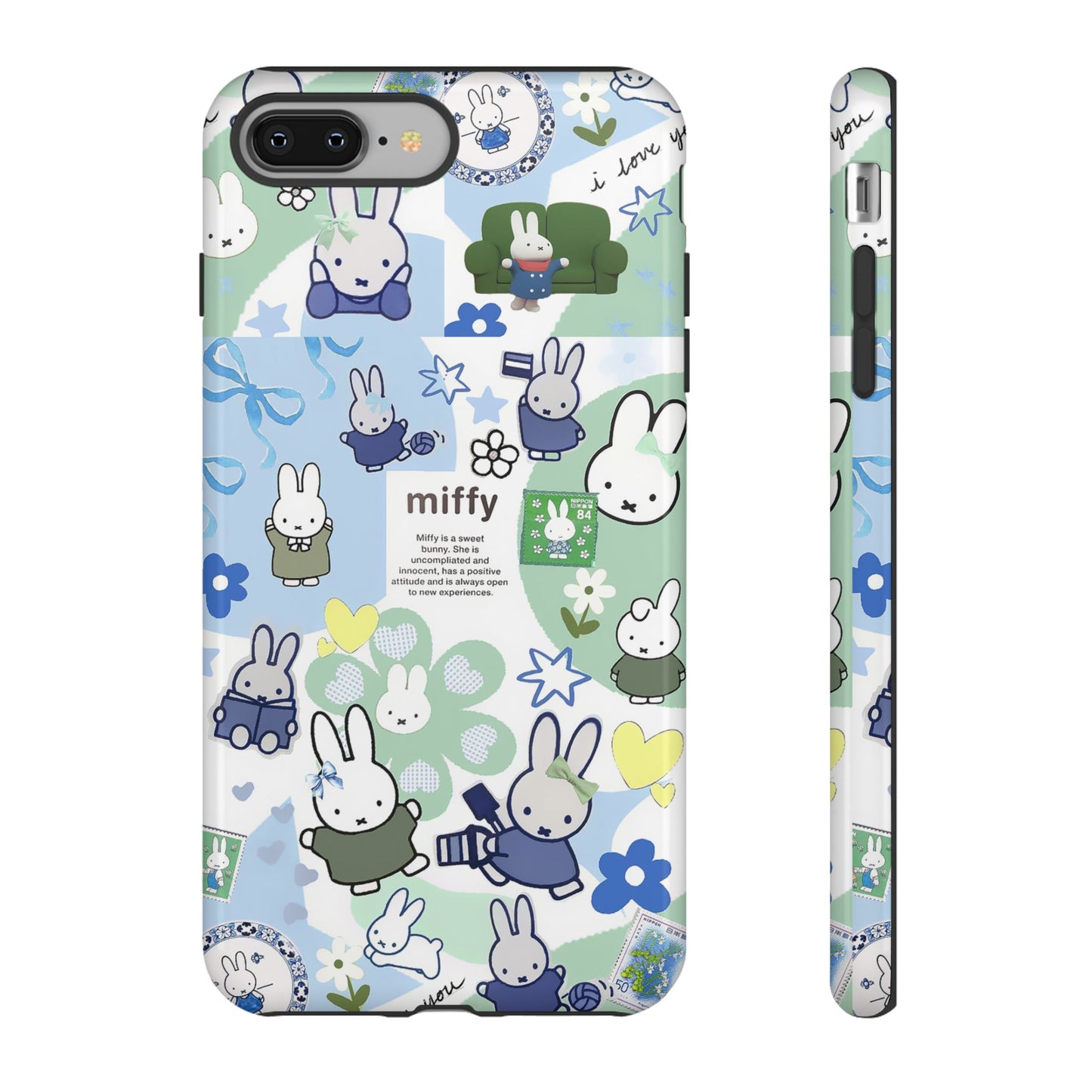 Cute Miffy Tough Phone Case - iPhone, Samsung Stylish Design for Bunny Lovers