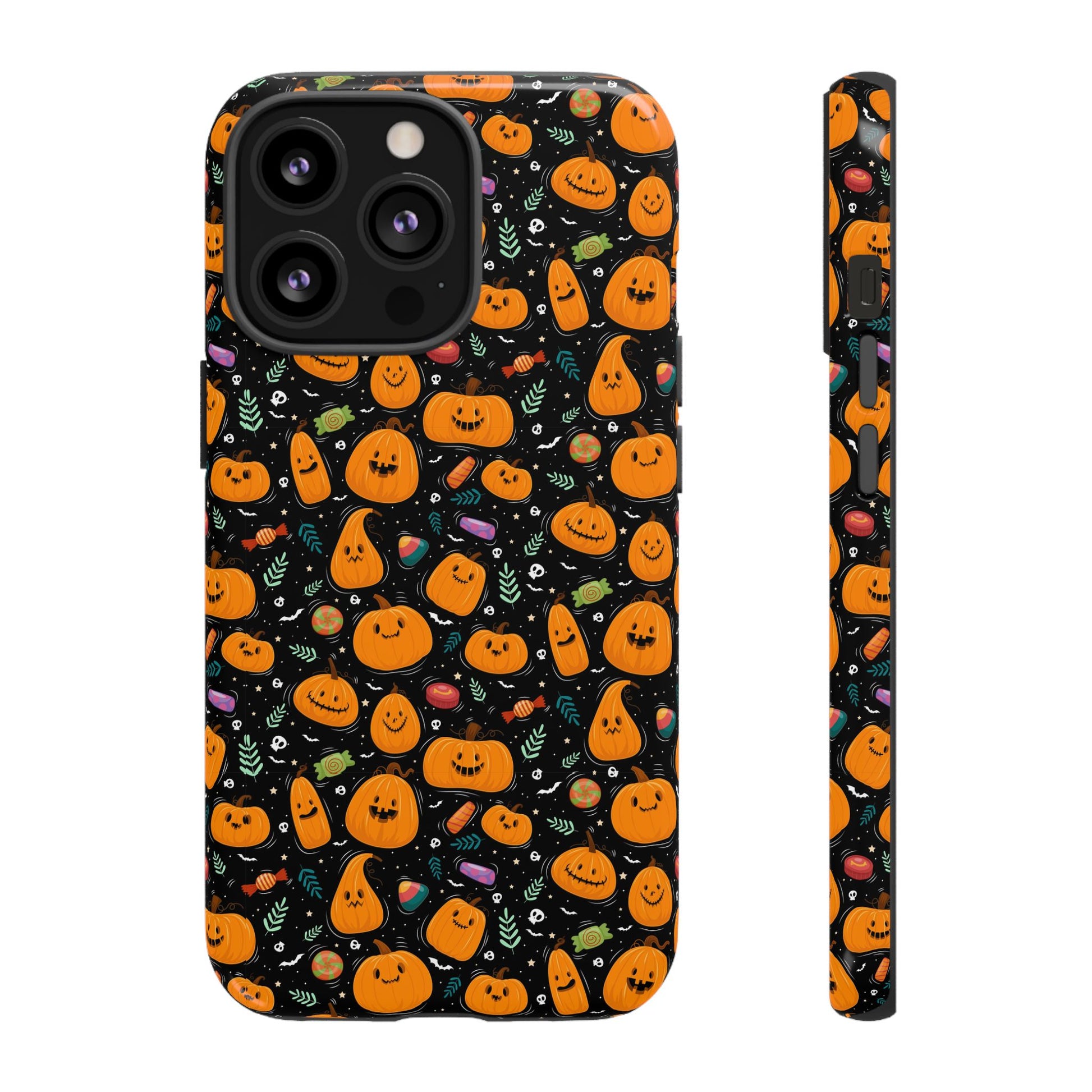 Halloween Phone Case for Gift, Pumpkin Pattern, iPhone & Samsung