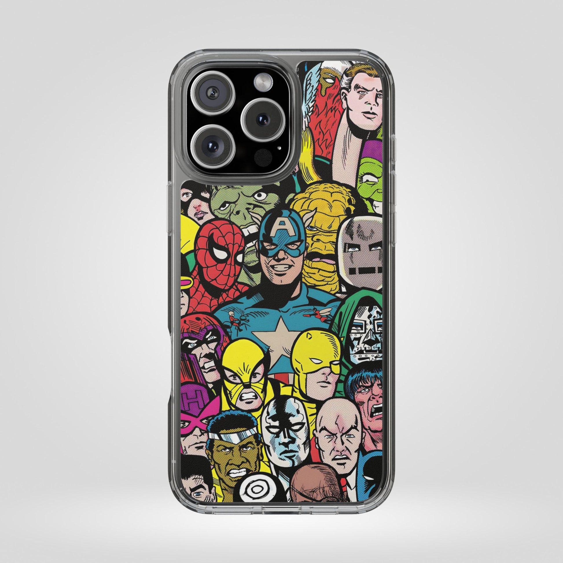 Marvel Superhero Clear iPhone Case - Comic Collection Design - Roe Creation