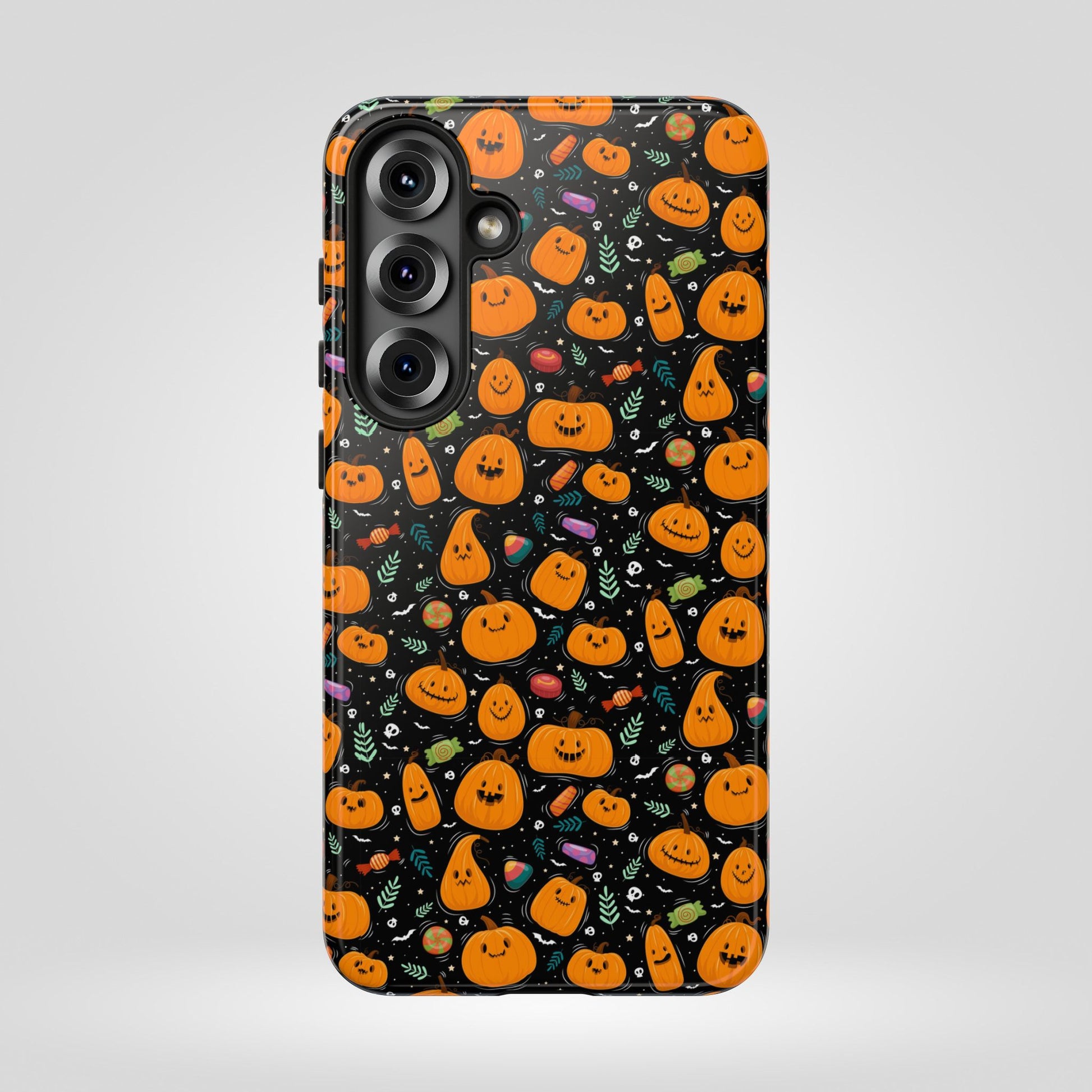 Halloween Phone Case for Gift, Pumpkin Pattern, iPhone & Samsung