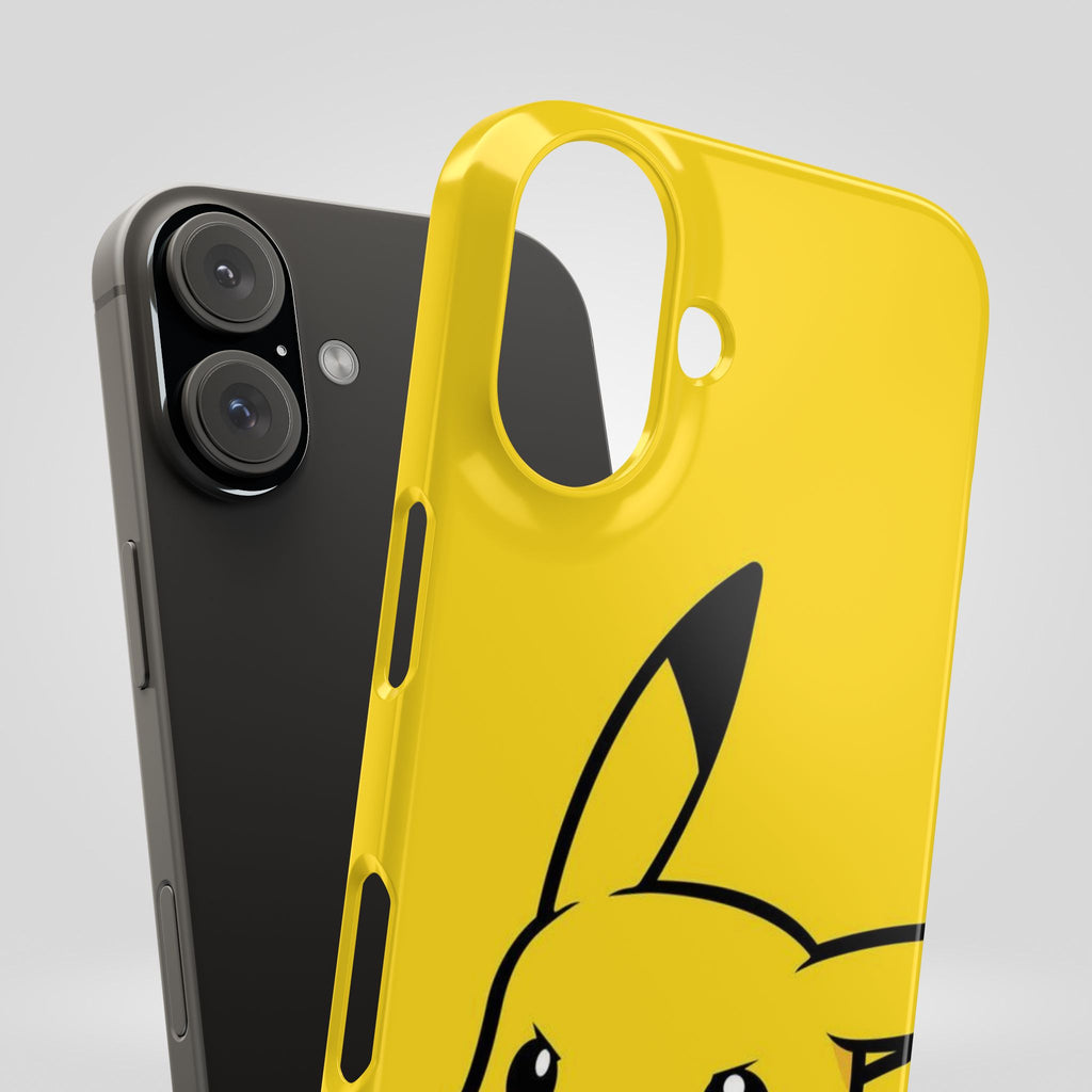 Pikachu Phone Case, Pokemon Phone Case, Snap Cases, Cartoon, Yellow, iPhone, Samsung - Roe Creation