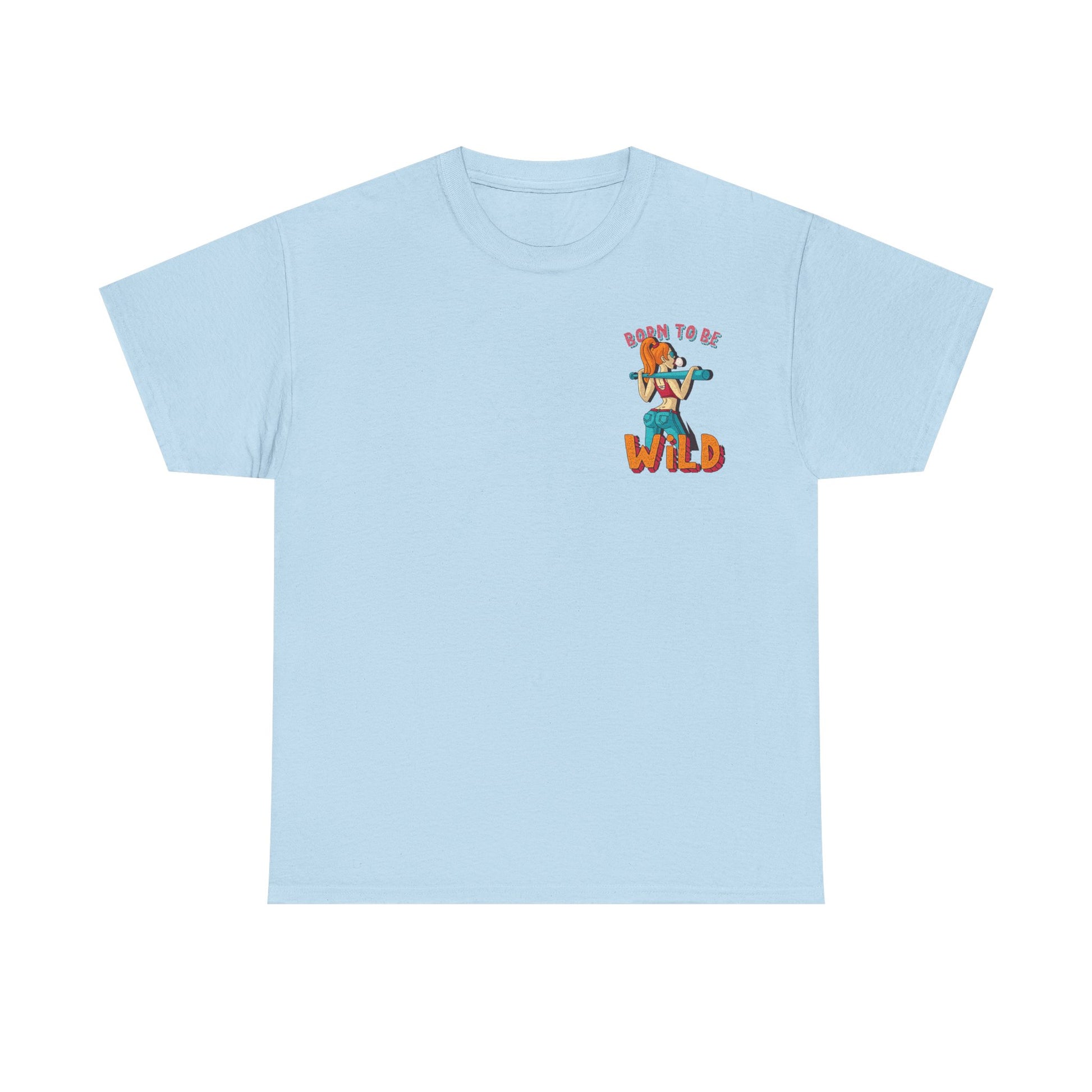 Born to Be Wild Unisex Heavy Cotton Tee, Fun Graphic Shirt, Adventure Tee, Gift for Nature Lovers, Casual Wear, Festival Top, Summer Fashion - Roe Creation
