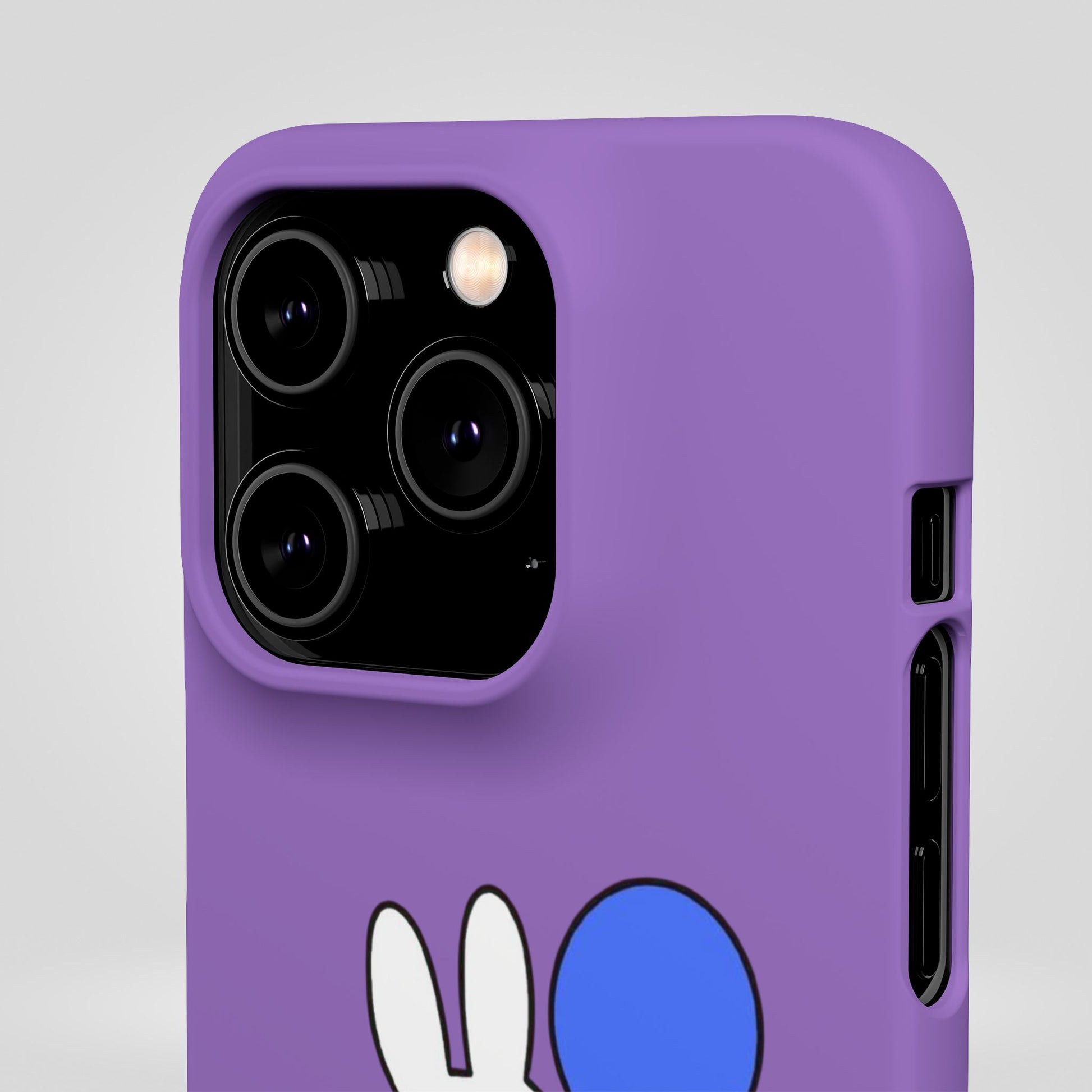 Miffy Phone Case, iPhone, Samsung Snap Case - Cartoon Fun Purple Phone Accessory for Kids and Adults - Roe Creation