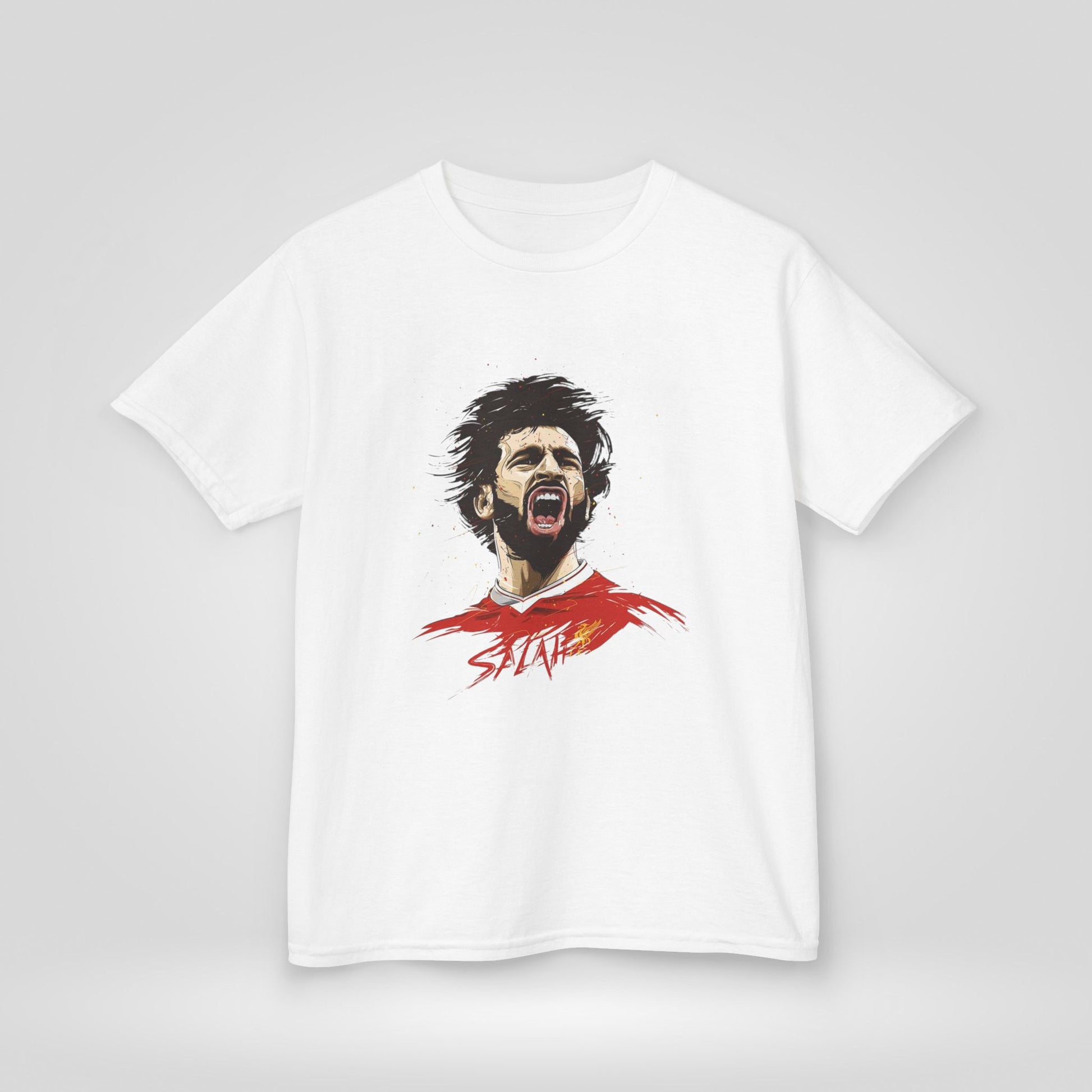 Mohammed Salah Kids Tee - Heavy Cotton™ T-Shirt for Young Liverpool Fans - Roe Creation