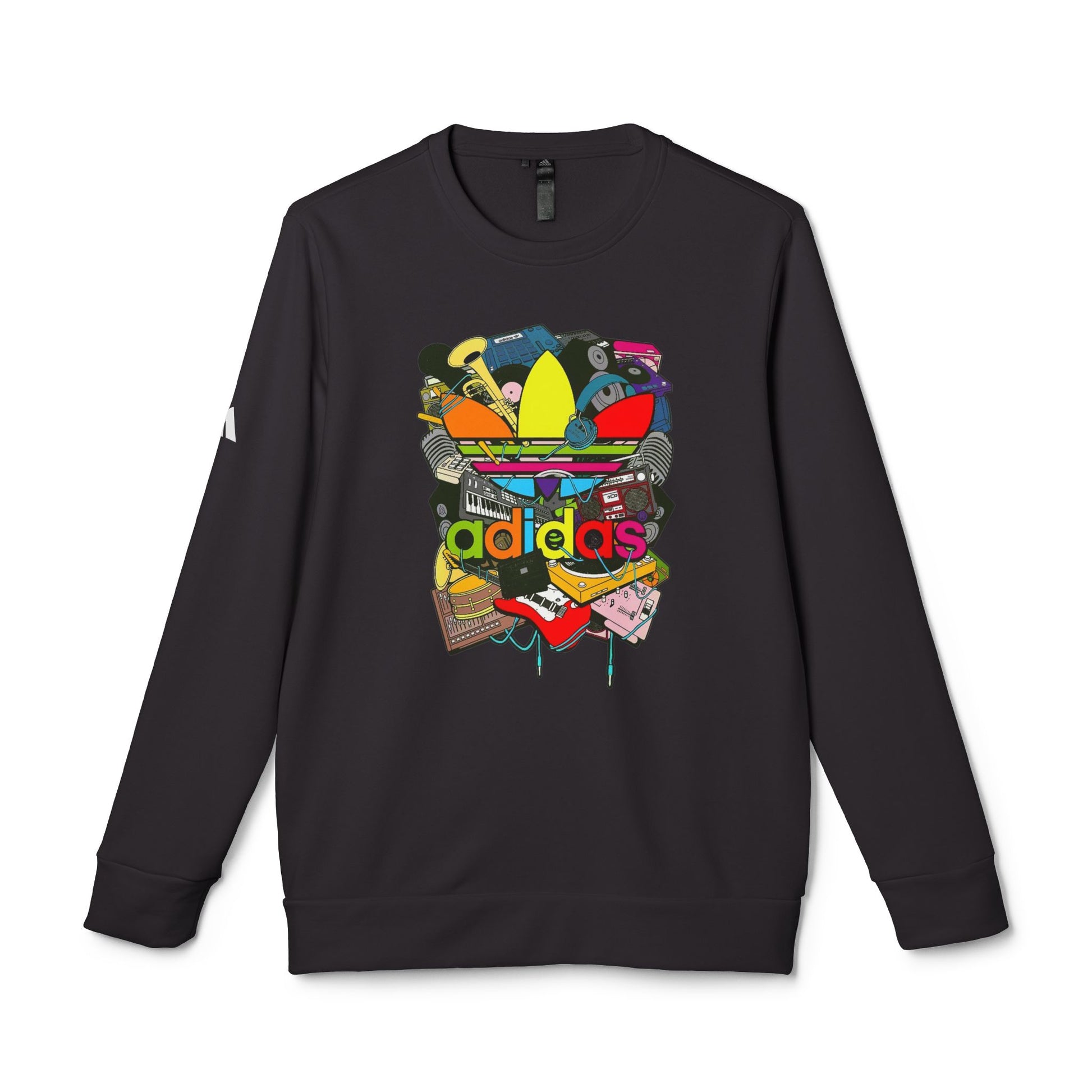 Original Adidas Crewneck Sweatshirt - Unisex Fleece Top, Casual Wear, Streetwear Style, Vintage Holiday Gift, Cozy - Roe Creation