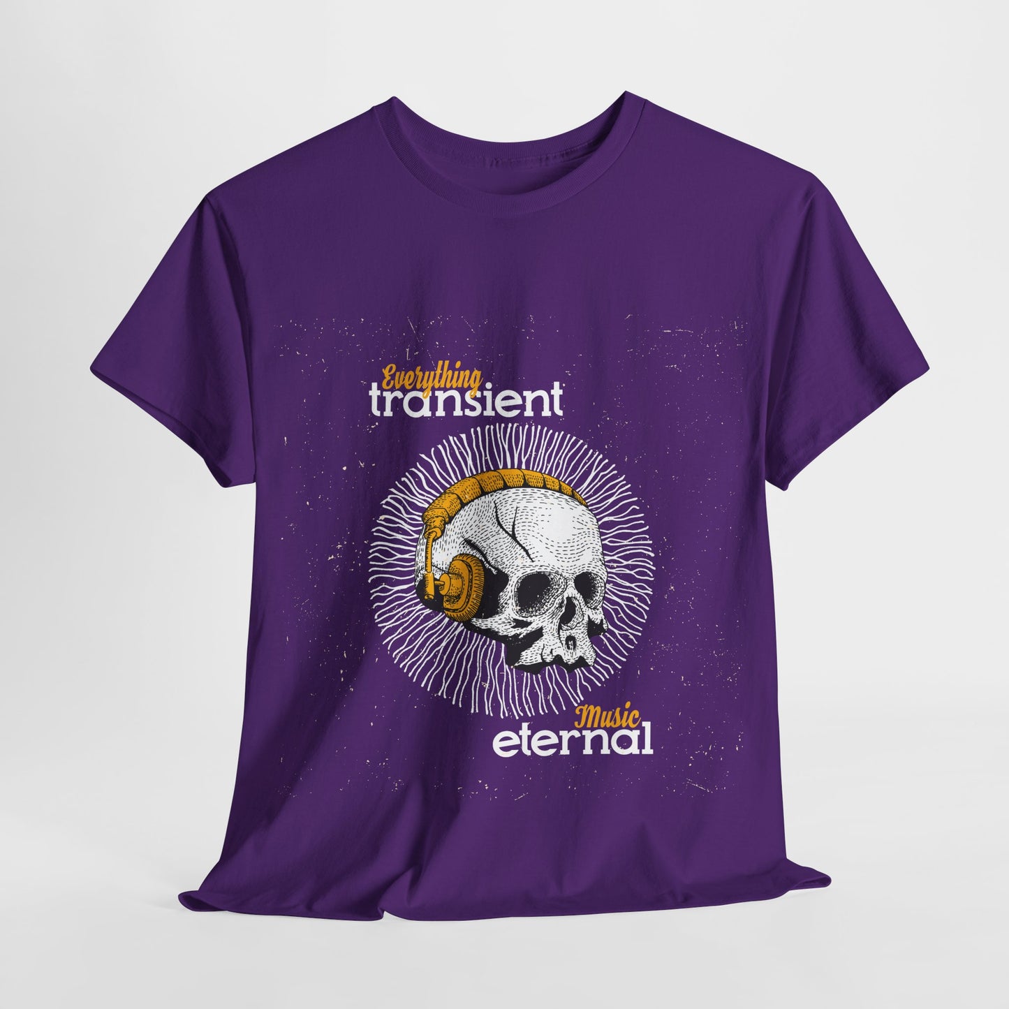 Eternal Music Unisex Heavy Cotton Tee - Transient Design for Music Lovers - Roe Creation