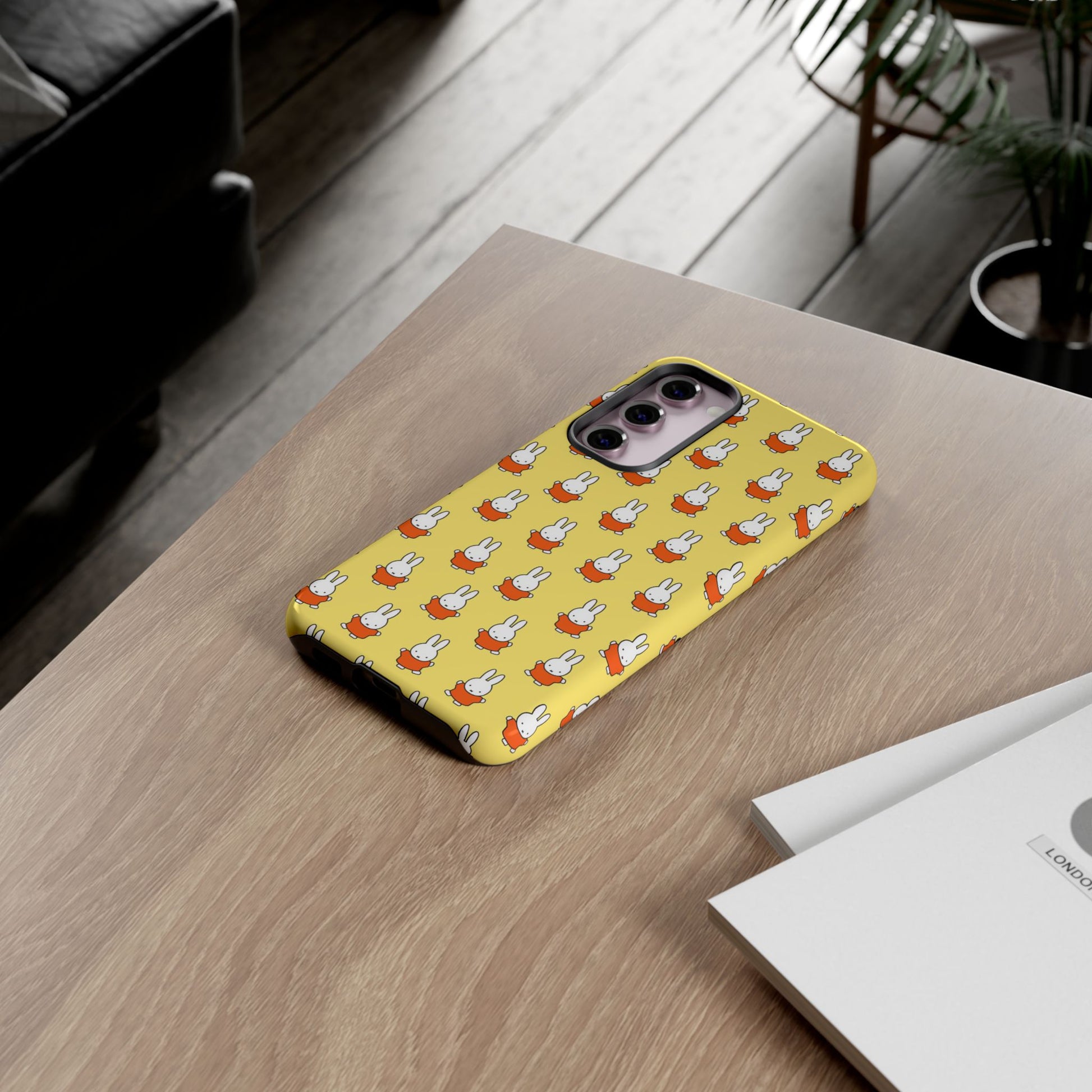Cute Miffy Tough Phone Case - Miffy Series, Yellow, iPhone, Samsung - Roe Creation