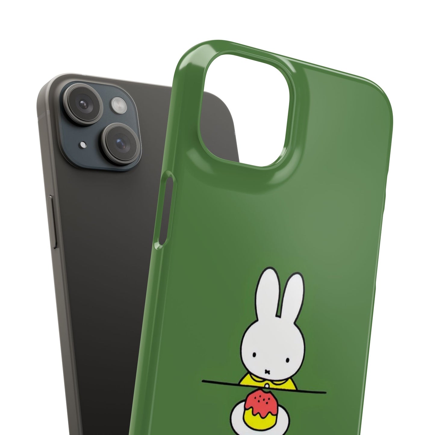 Miffy Phone Case, Snap Case, Green Miffy - iPhone, Samsung