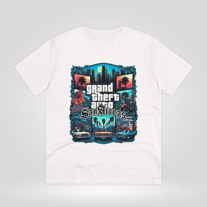 Retro GTA-Inspired Unisex T-Shirt, Gamer Gift, Casual Wear, Streetwear, Urban Style, Cool Graphic Tee - Roe Creation