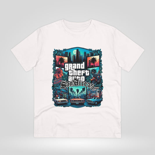 Retro GTA-Inspired Unisex T-Shirt, Gamer Gift, Casual Wear, Streetwear, Urban Style, Cool Graphic Tee