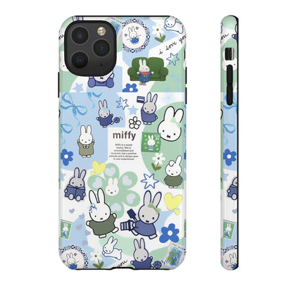 Cute Miffy Tough Phone Case - iPhone, Samsung Stylish Design for Bunny Lovers