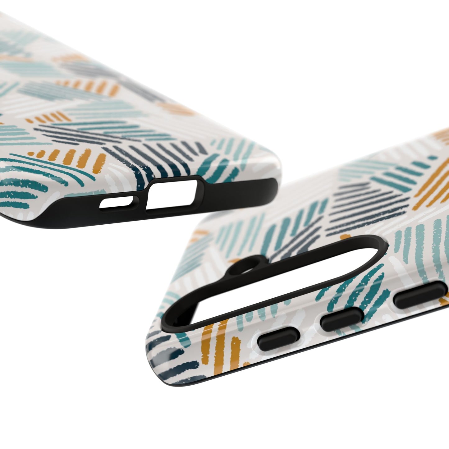 Stylish Tough Phone Case with Geometric Design