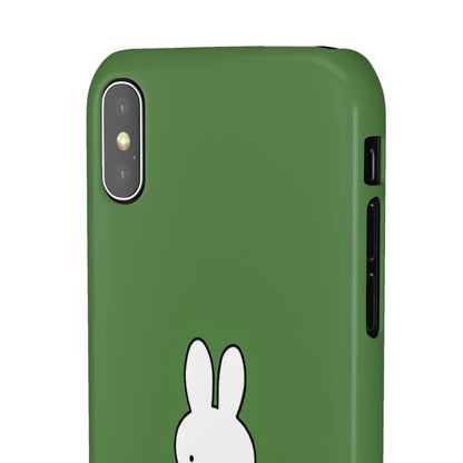 Miffy Phone Case, Snap Case, Green Miffy - iPhone, Samsung