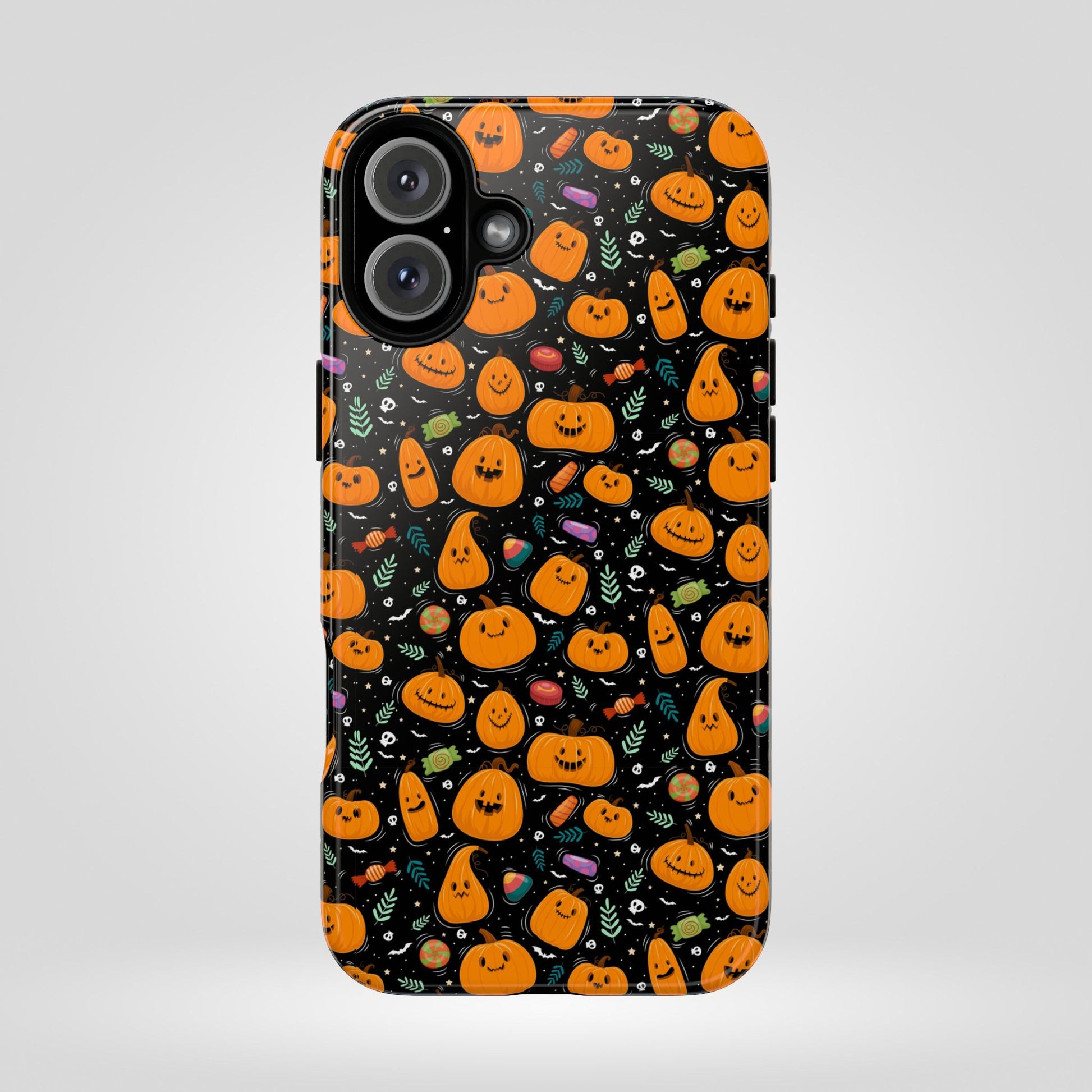 Halloween Phone Case for Gift, Pumpkin Pattern, iPhone & Samsung