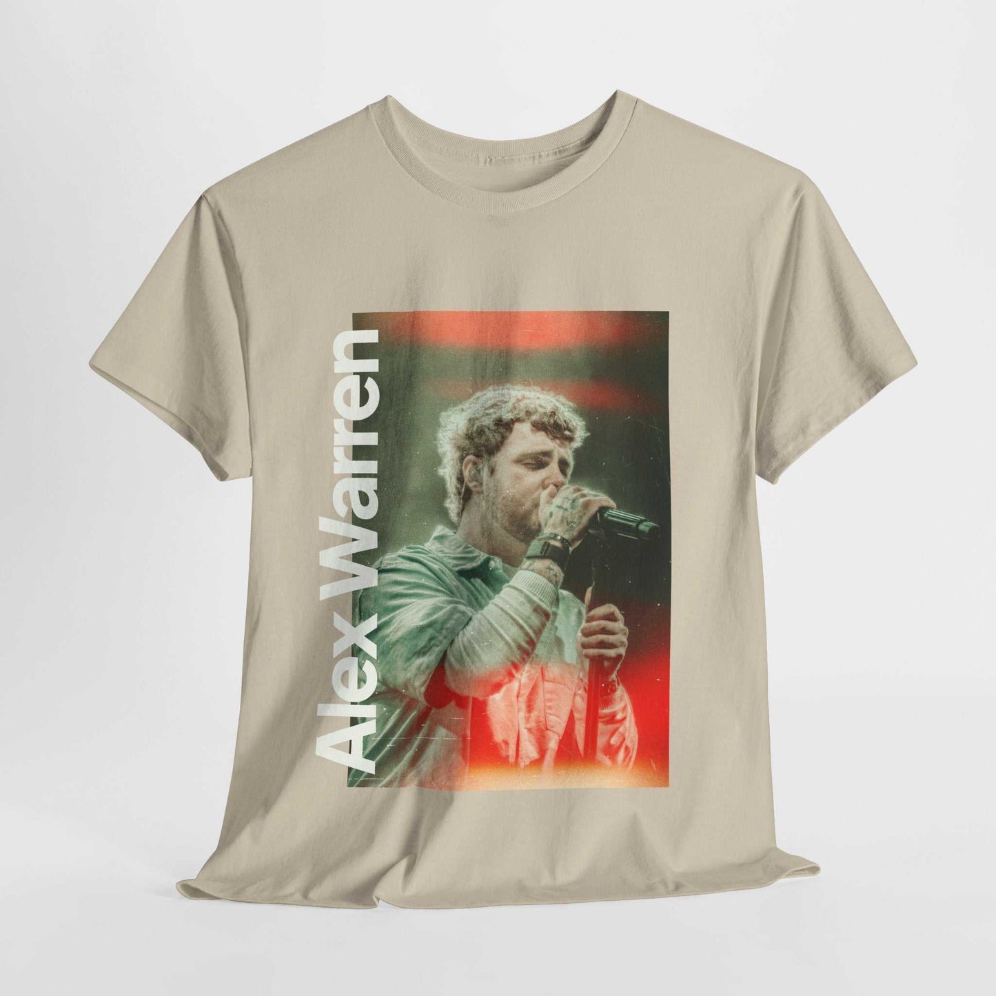 Alex Warren Unisex Heavy Cotton Tee, Music Lover Gift, Artist Tribute Shirt, Concert Merch, Vintage Style Tee - Roe Creation