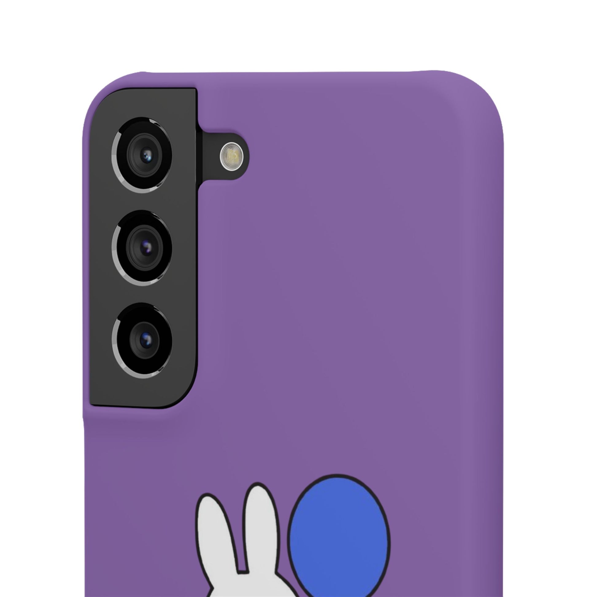 Miffy Phone Case, iPhone, Samsung Snap Case - Cartoon Fun Purple Phone Accessory for Kids and Adults - Roe Creation