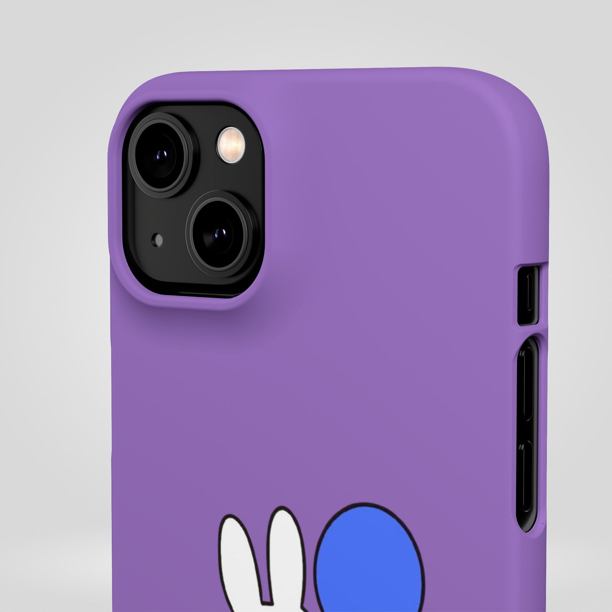 Miffy Phone Case, iPhone, Samsung Snap Case - Cartoon Fun Purple Phone Accessory for Kids and Adults - Roe Creation