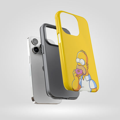 Homer Simpson Phone Case - iPhone, Samsung, Unique Protection for Fans, Cartoon Phone Cover, Gift for Simpsons Lovers, Durable Tough Case