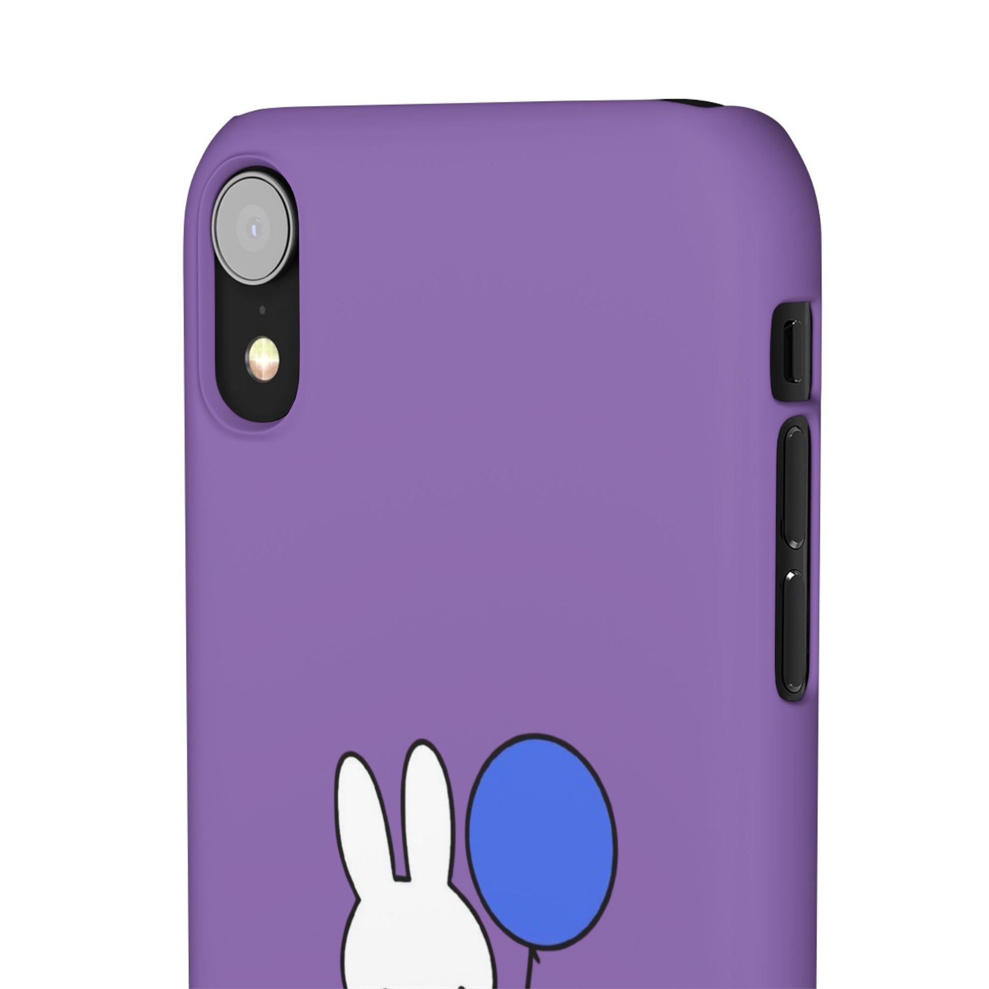 Miffy Phone Case, iPhone, Samsung Snap Case - Cartoon Fun Purple Phone Accessory for Kids and Adults - Roe Creation