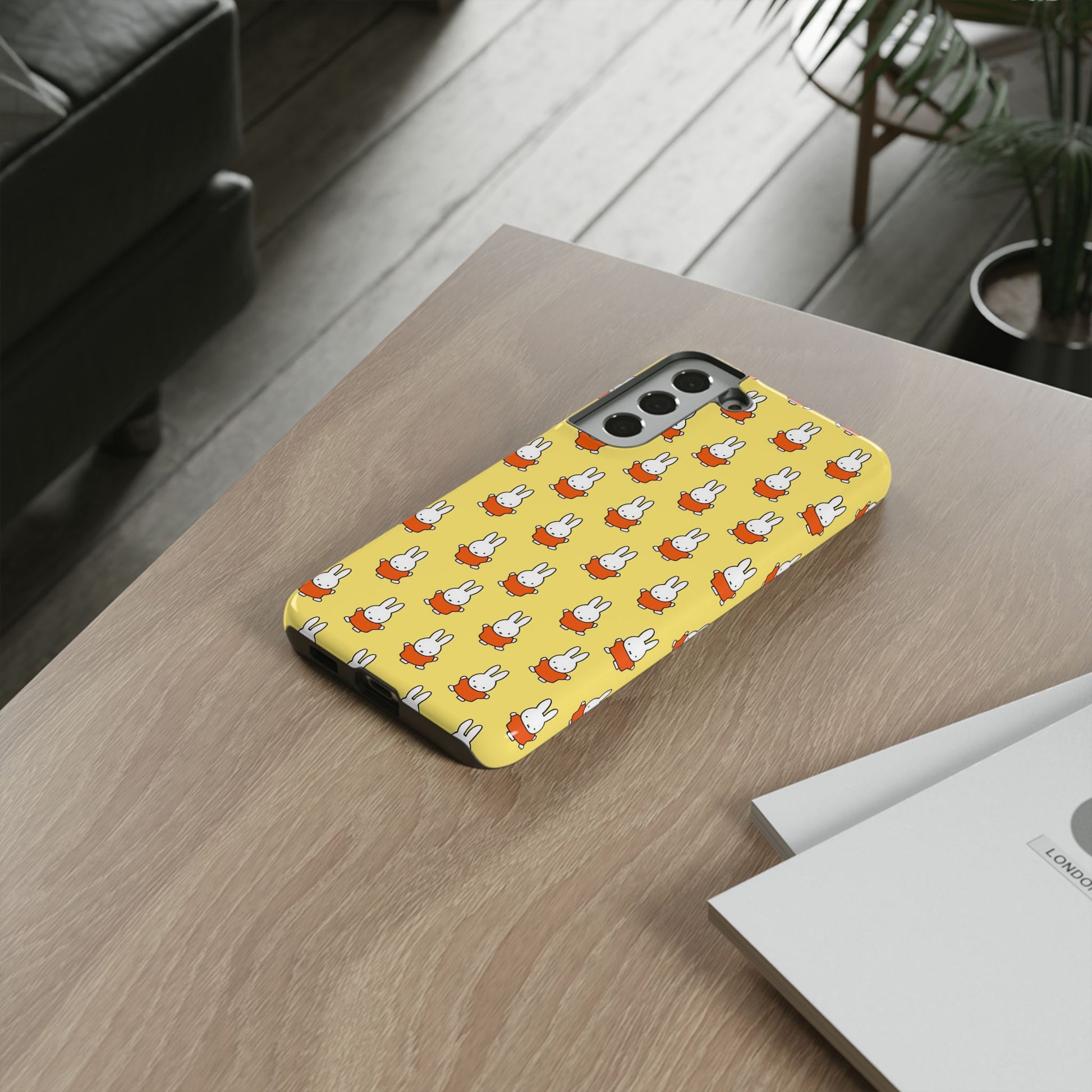 Cute Miffy Tough Phone Case - Miffy Series, Yellow, iPhone, Samsung - Roe Creation