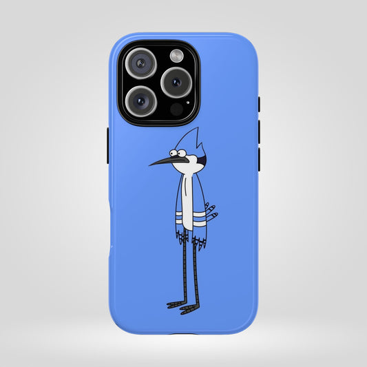 Regular Show Bold Blue Phone Case with Cartoon Design