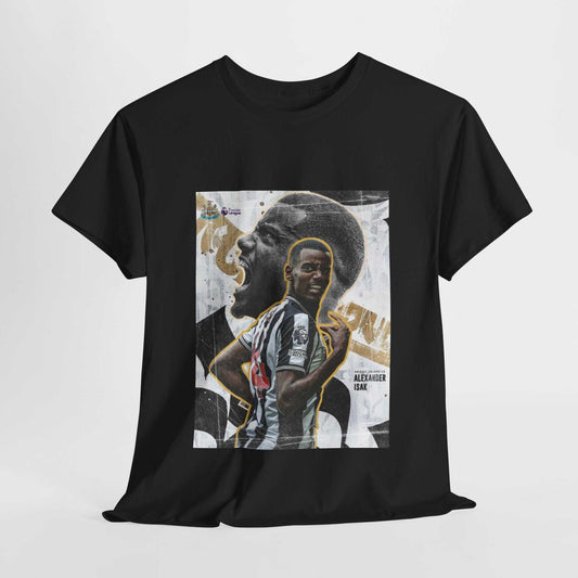 Alexander Isak Unisex Heavy Cotton Tee - Perfect for Newcastle Fans.