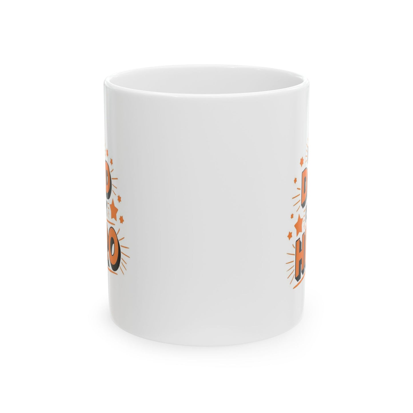 Fun Ceramic Mug for Coffee Lovers, Bright Graphic Tea Mug, Perfect Gift for Father's Day , Celebrations & Holidays, Unique Kitchen Decor.