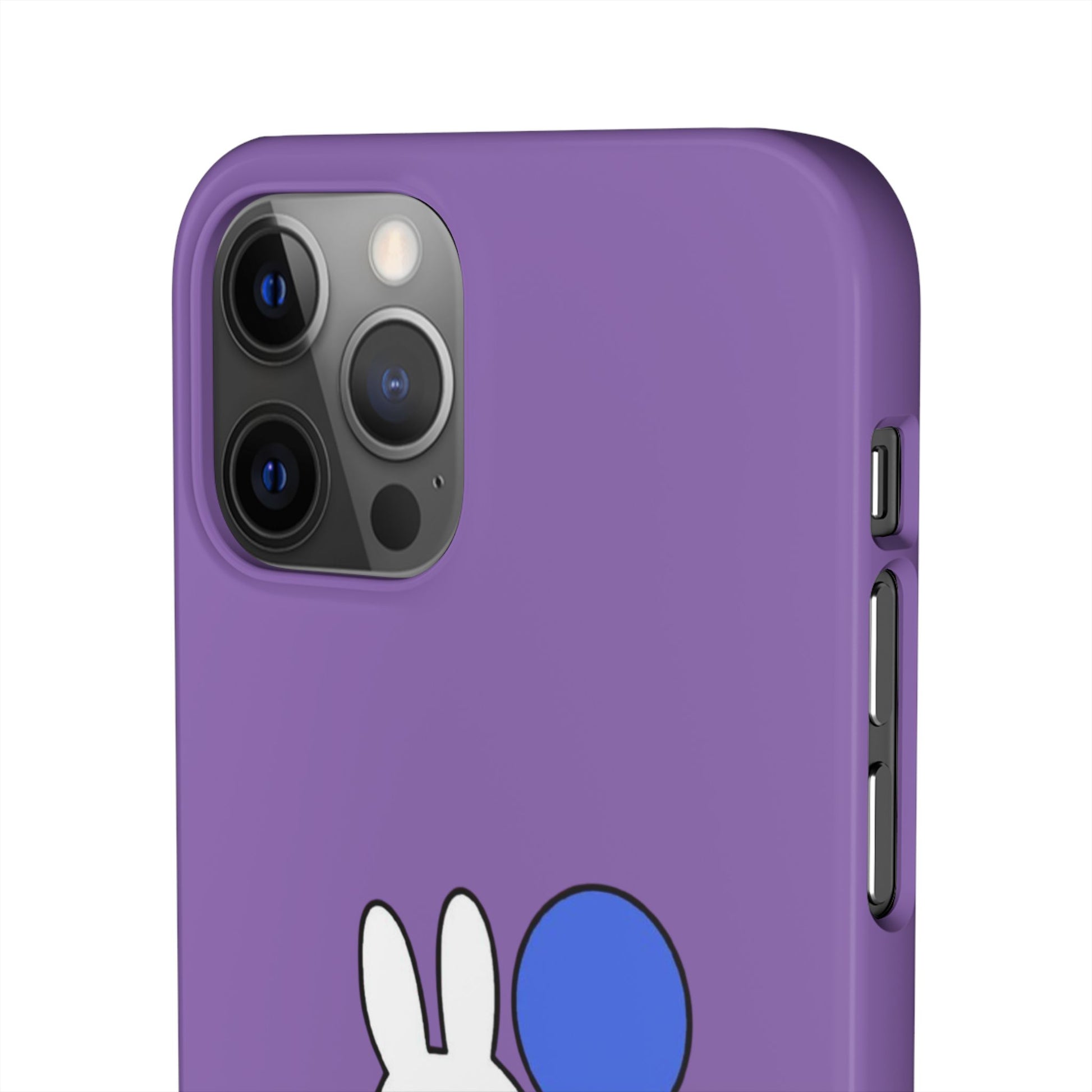 Miffy Phone Case, iPhone, Samsung Snap Case - Cartoon Fun Purple Phone Accessory for Kids and Adults - Roe Creation