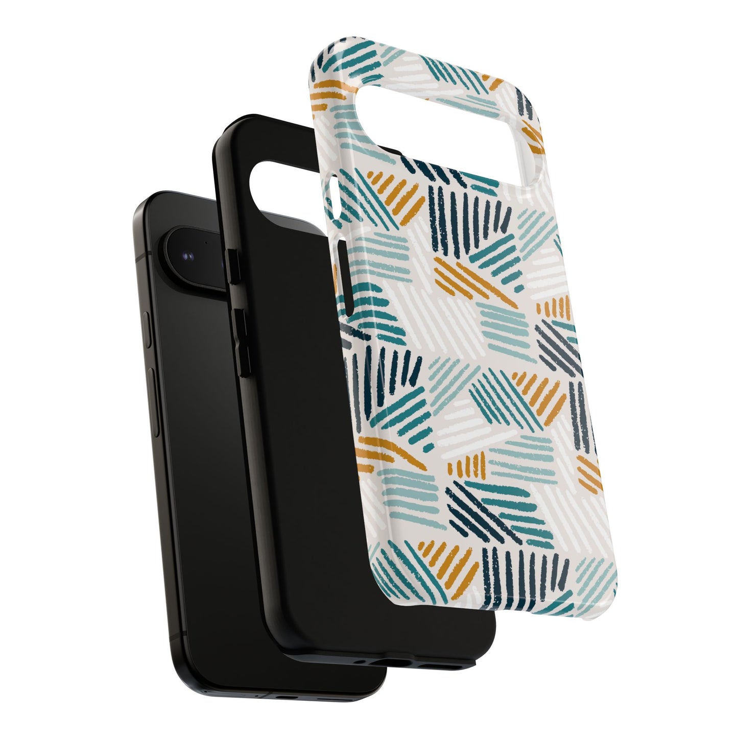 Stylish Tough Phone Case with Geometric Design