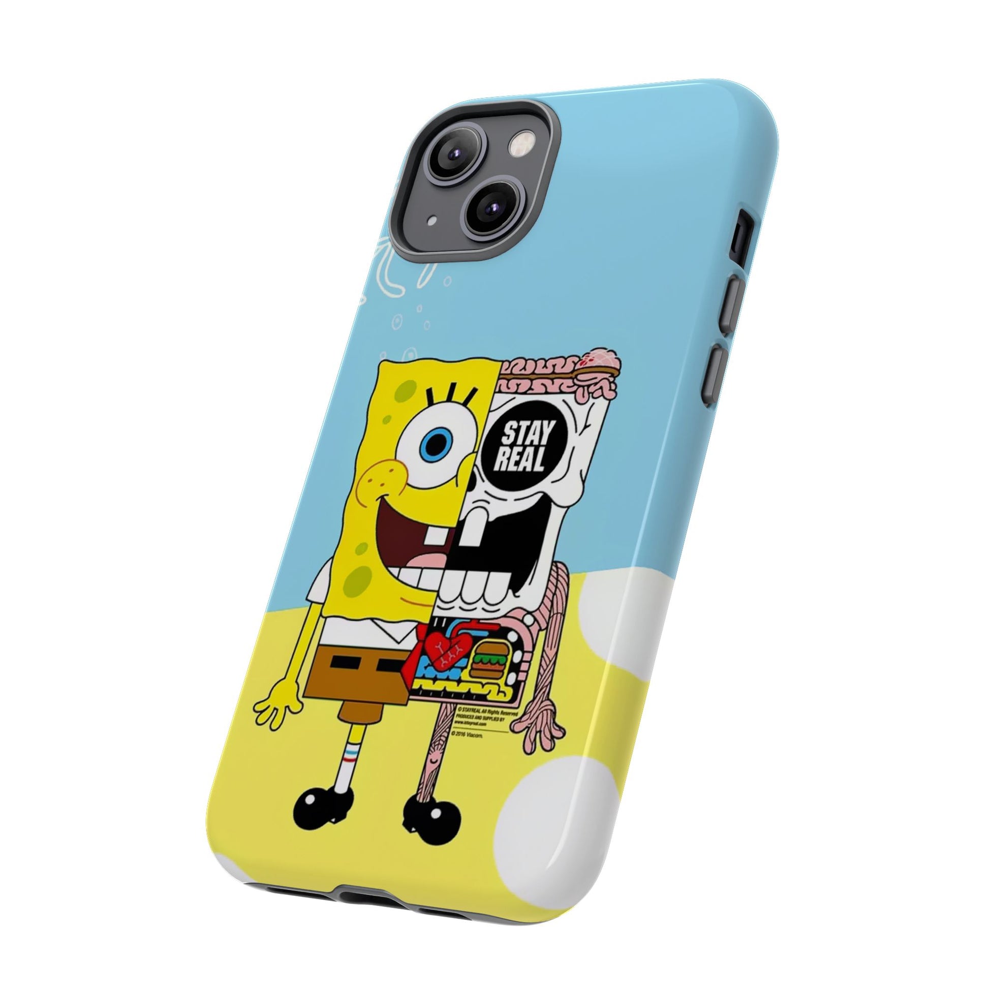 Stay Real Spongebob Tough iPhone Case for Lovers - Roe Creation