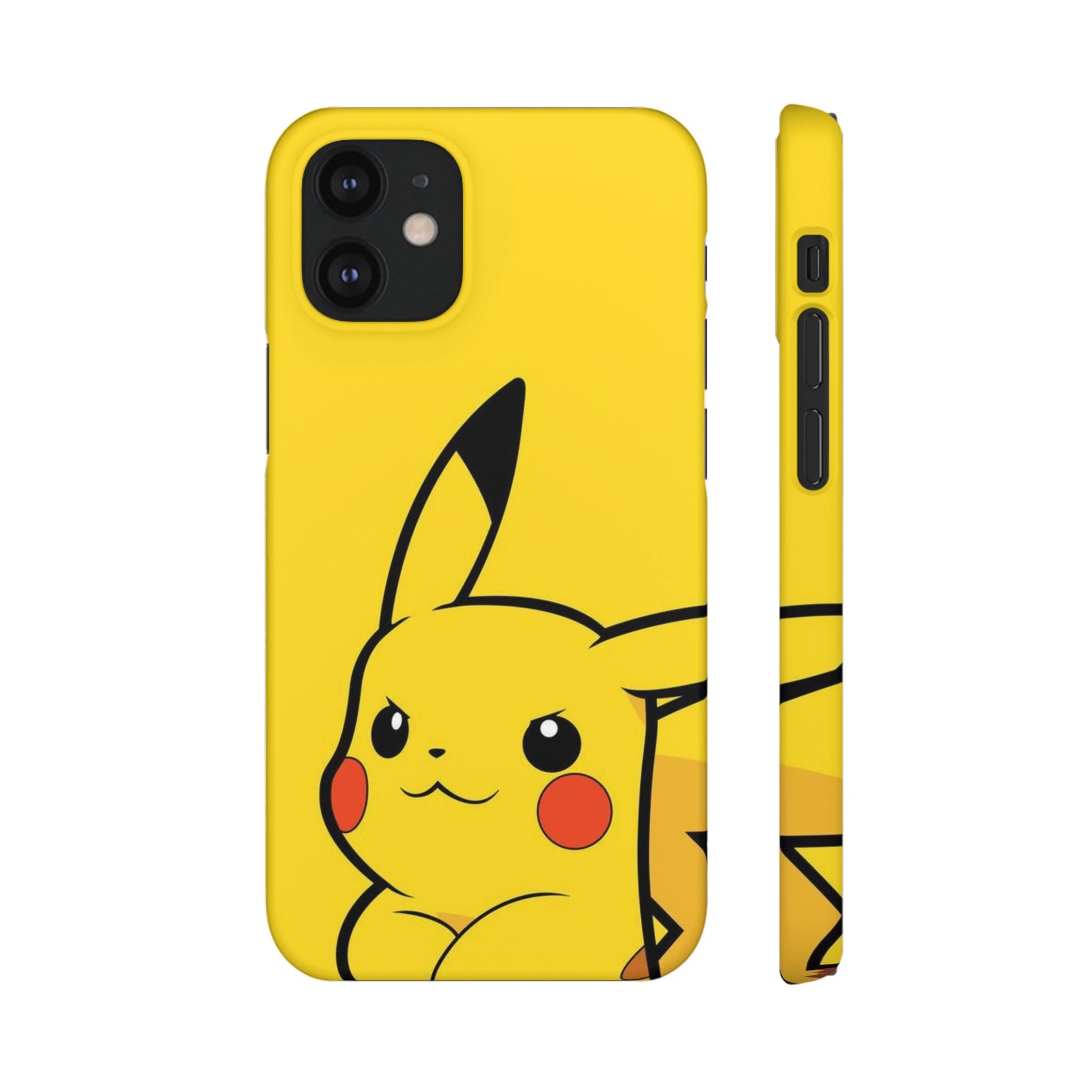 Pikachu Phone Case, Pokemon Phone Case, Snap Cases, Cartoon, Yellow, iPhone, Samsung - Roe Creation