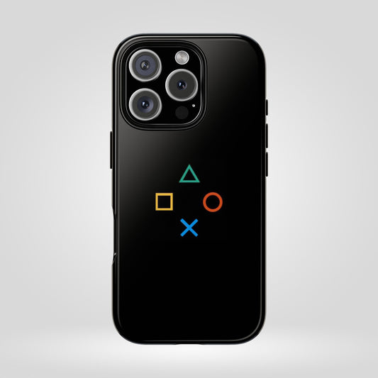 PlayStation Symbol Minimal Tough Case for iPhone - Gamer Accessories