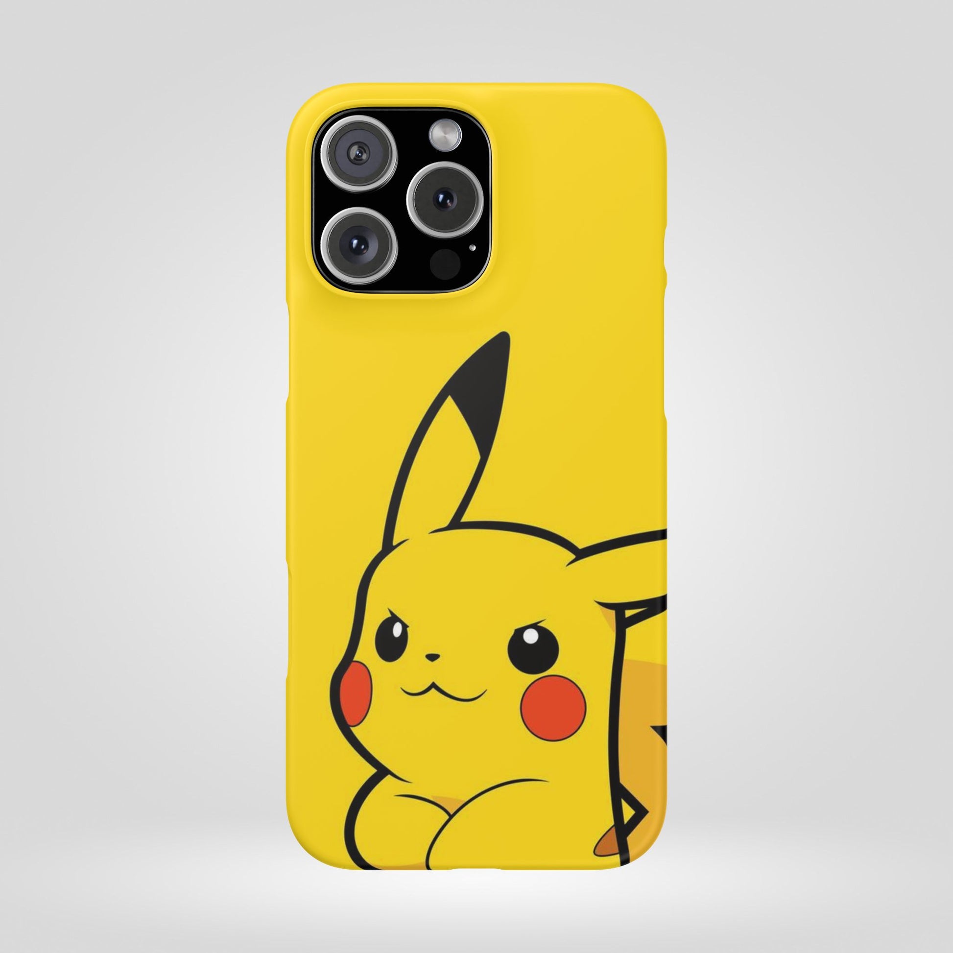 Pikachu Phone Case, Pokemon Phone Case, Snap Cases, Cartoon, Yellow, iPhone, Samsung - Roe Creation