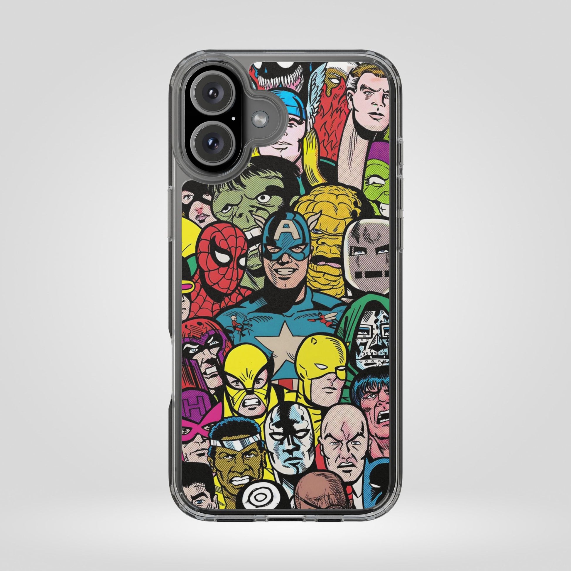 Marvel Superhero Clear iPhone Case - Comic Collection Design - Roe Creation