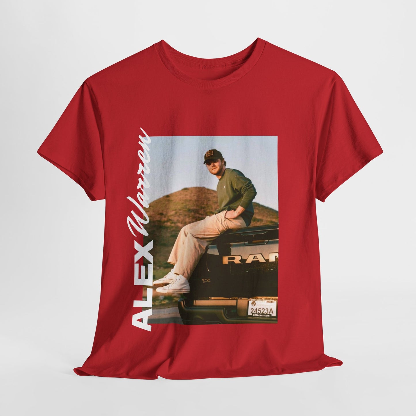 Alex Warren Unisex Heavy Cotton Tee - Stylish Retro Graphic T-Shirt for Men & Women