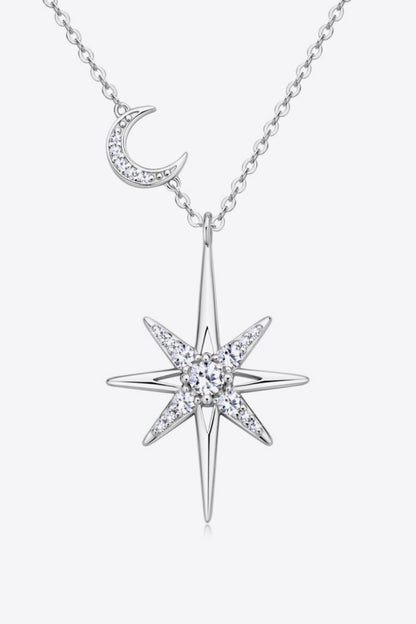 Moissanite 925 Sterling Silver Necklace - Roe Creation
