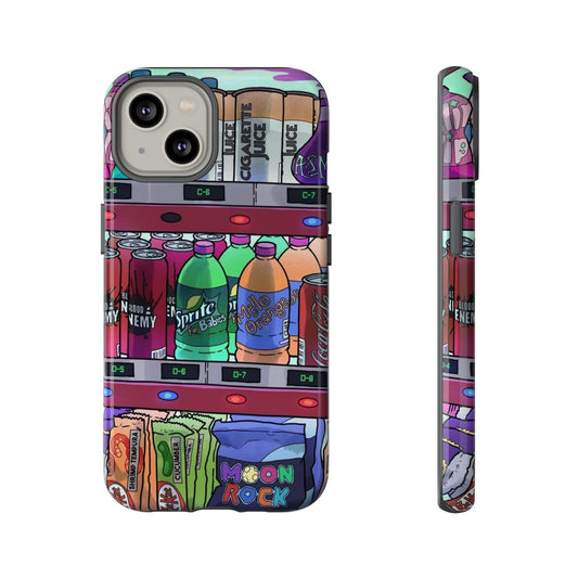 Colorful Snack Vending Machine iPhone Case - Tough Cases for Foodies & Fun Lovers