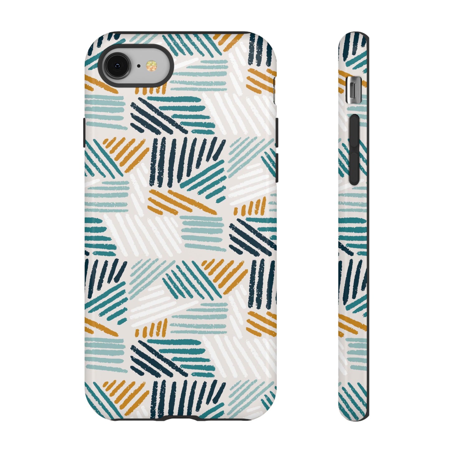 Stylish Tough Phone Case with Geometric Design