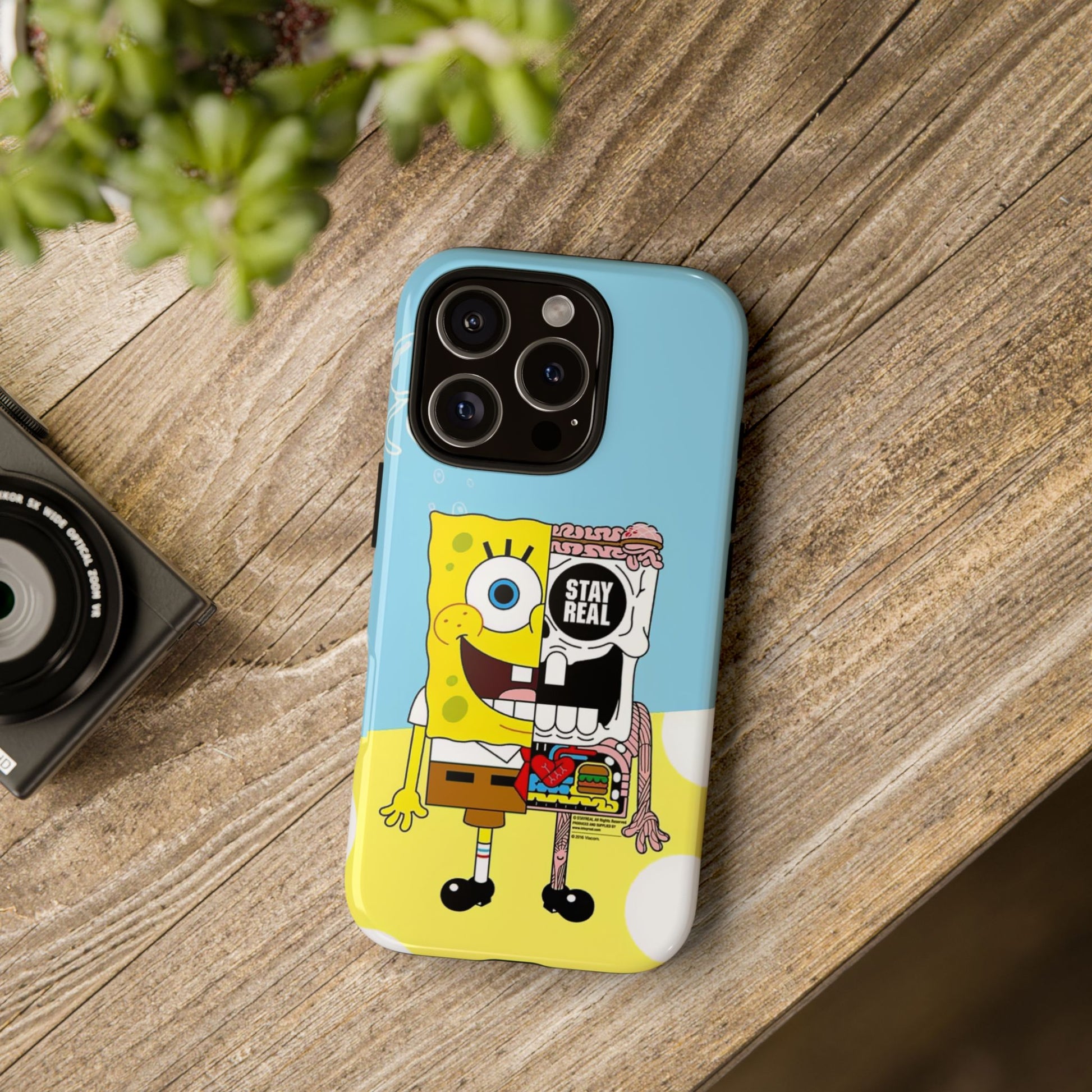 Stay Real Spongebob Tough iPhone Case for Lovers - Roe Creation