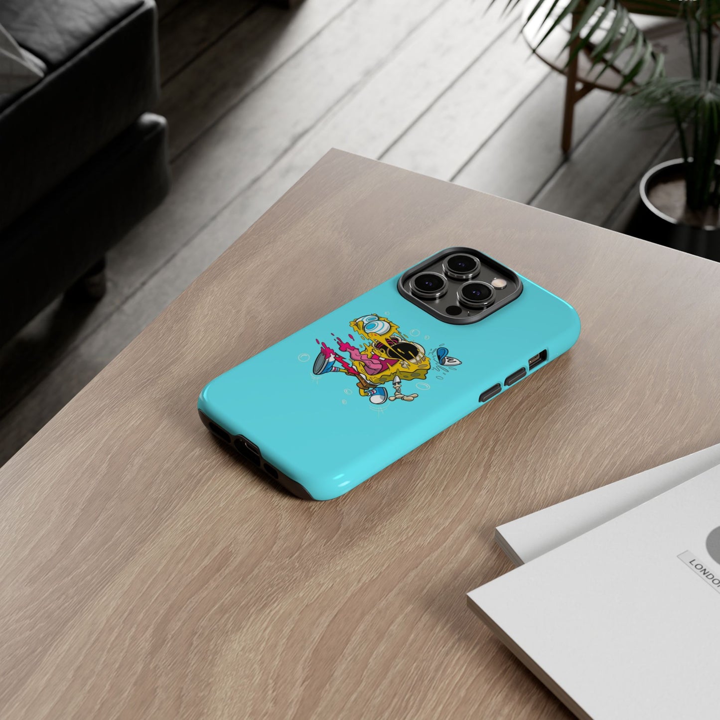 Funny SpongeBob Tough iPhone Case – Cartoon Vibes for Kids & Adults