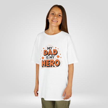 Kids 'My Dad is My Hero' Tee - Perfect Gift for Father's Day.